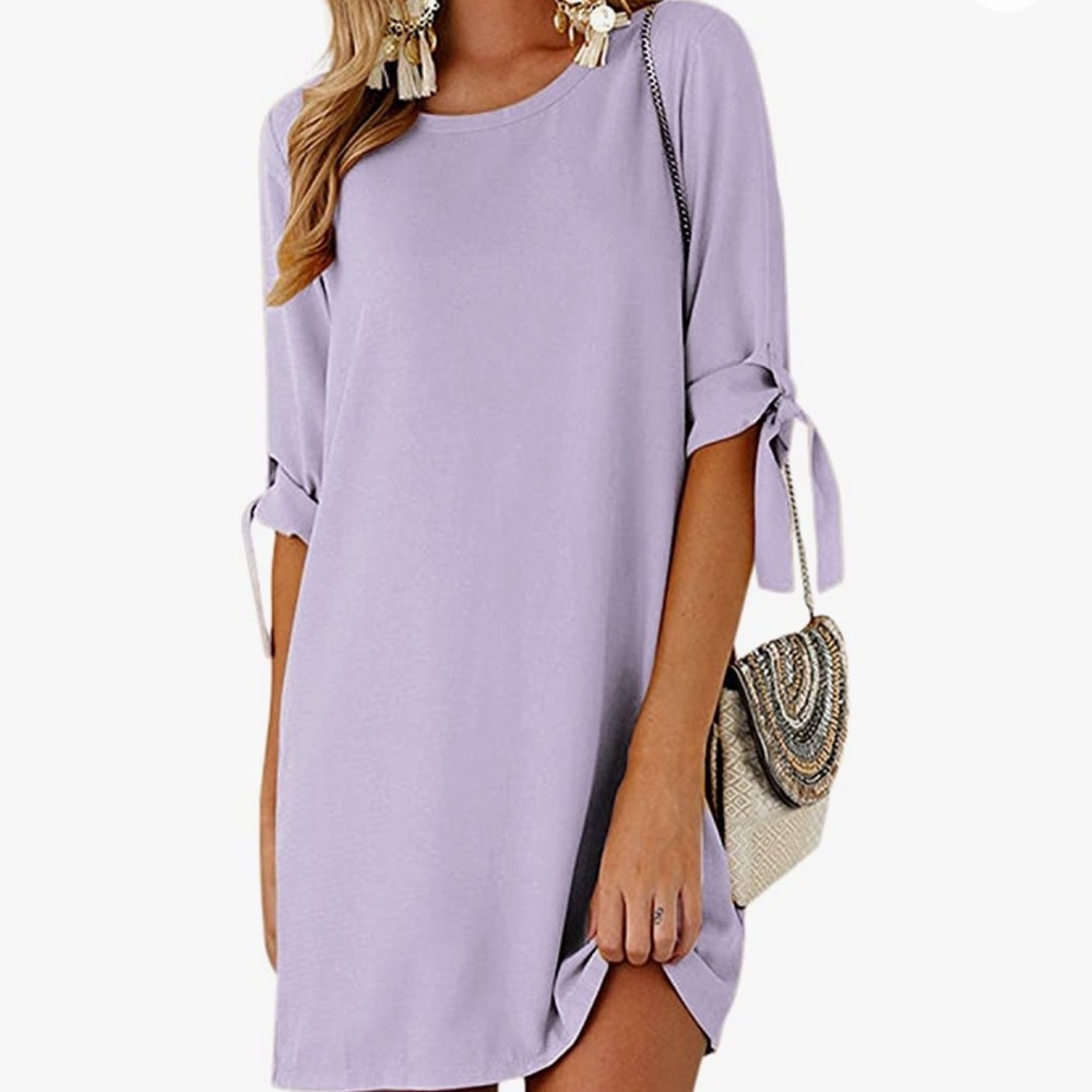 Yoins purple dress